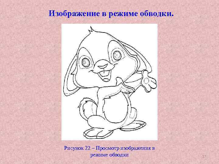 Изображение в режиме обводки. Рисунок 22 – Просмотр изображения в режиме обводки 17 