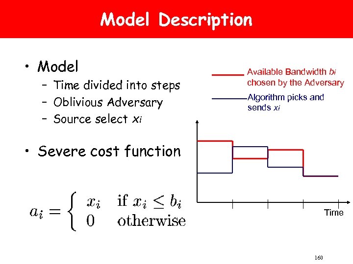 Model Description • Model – Time divided into steps – Oblivious Adversary – Source