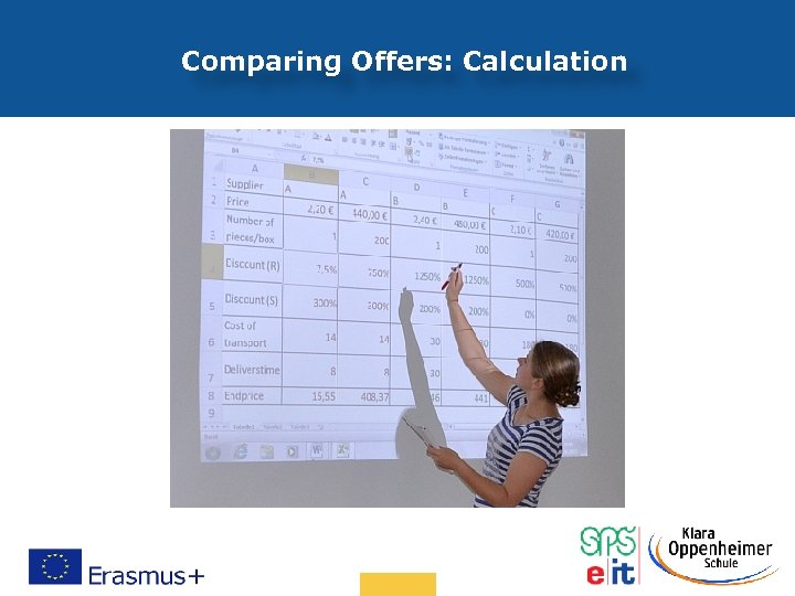Comparing Offers: Calculation Date: in 12 pts 