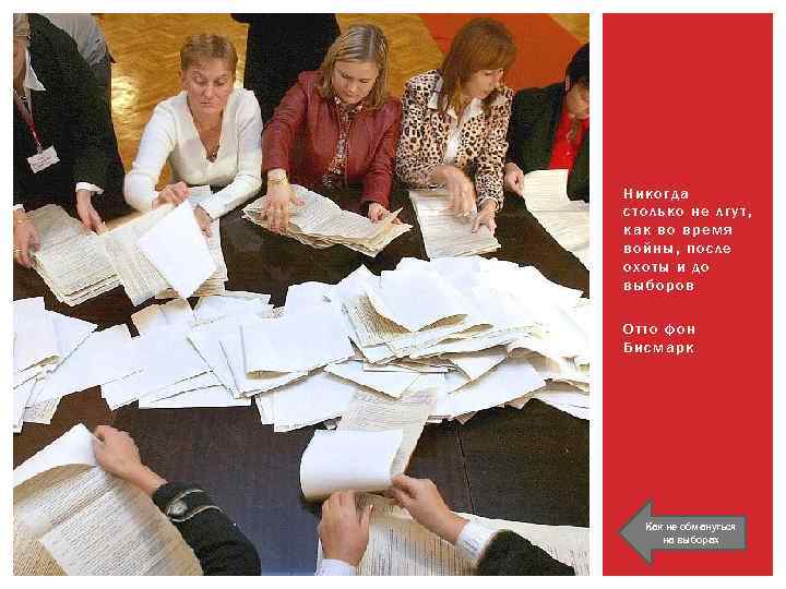 Никогда столько не лгут, как во время войны, после охоты и до выборов Отто