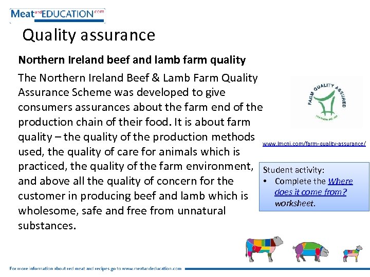 Quality assurance Northern Ireland beef and lamb farm quality The Northern Ireland Beef &