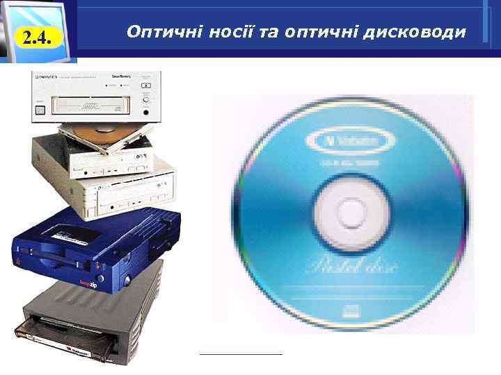 2. 4. Оптичні носії та оптичні дисководи 