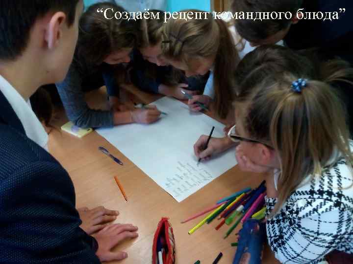 “Создаём рецепт командного блюда” 