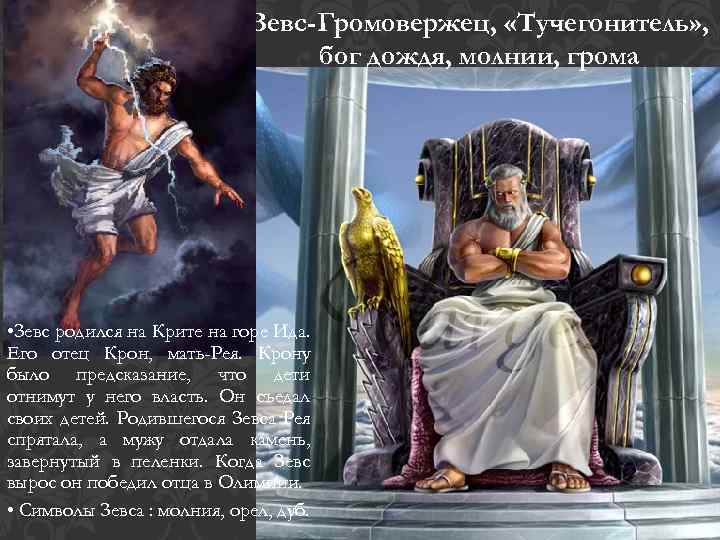 Зевс верховный бог древних греков план текста