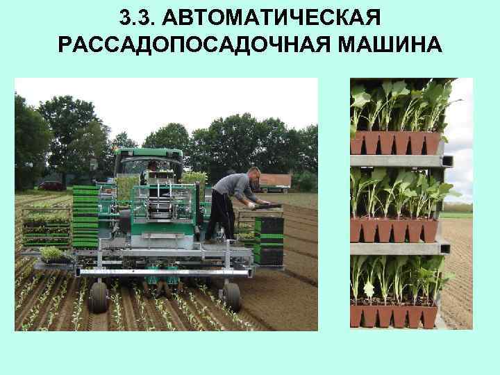 3. 3. АВТОМАТИЧЕСКАЯ РАССАДОПОСАДОЧНАЯ МАШИНА 