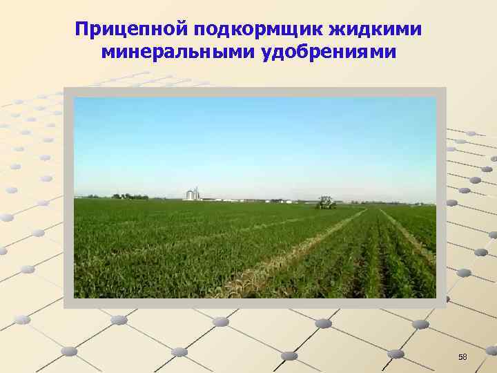 Прицепной подкормщик жидкими минеральными удобрениями 58 