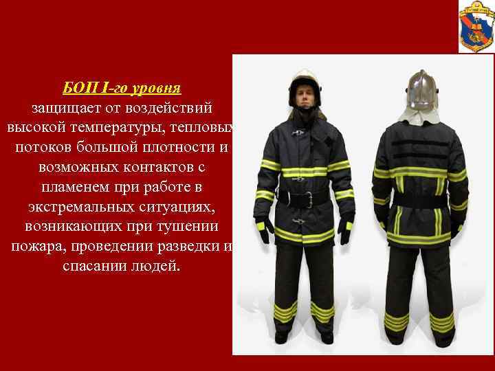 БОП I-го уровня защищает от воздействий высокой температуры, тепловых потоков большой плотности и возможных