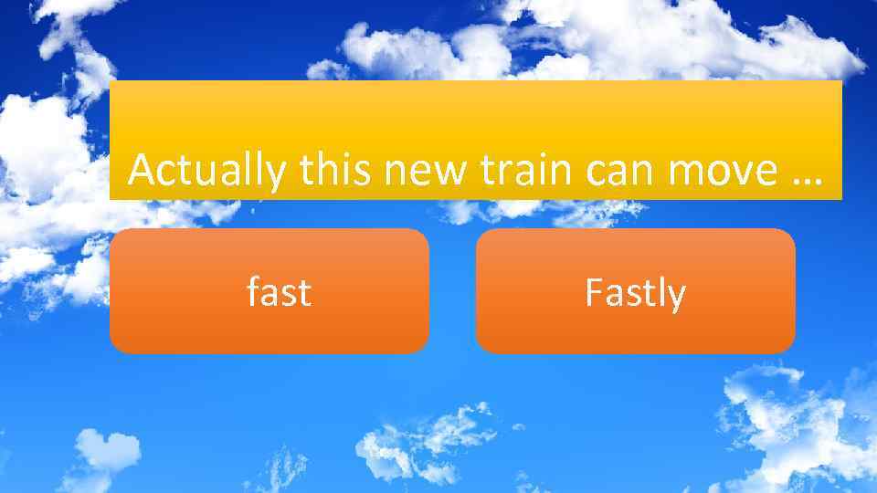 Actually this new train can move … fast Fastly 