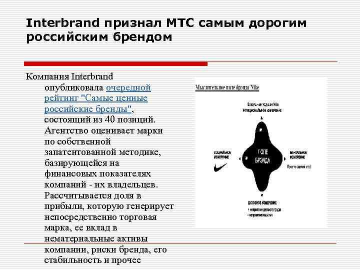 Interbrand признал МТС самым дорогим российским брендом Компания Interbrand опубликовала очередной рейтинг 