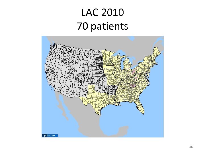 LAC 2010 70 patients 46 