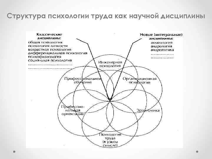 Структура психологии труда как научной дисциплины 