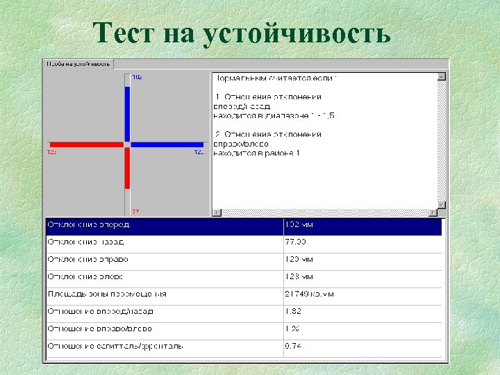 Тест на устойчивость 