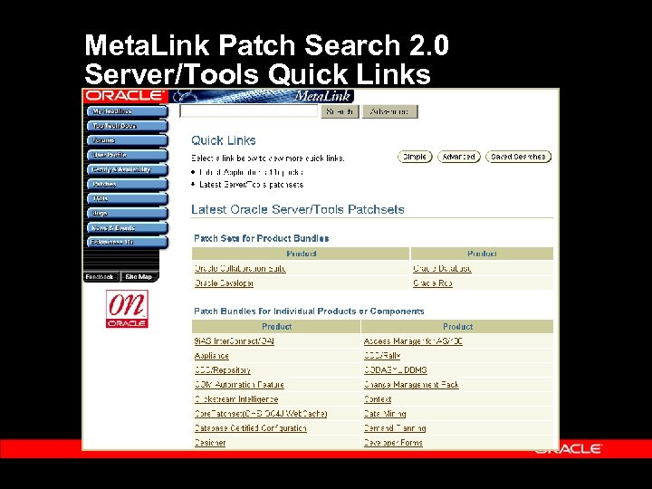 Meta. Link Patch Search 2. 0 Server/Tools Quick Links 