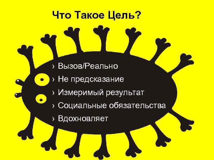 Что Такое Цель? › Вызов/Реально › Не предсказание › Измеримый результат › Социальные обязательства