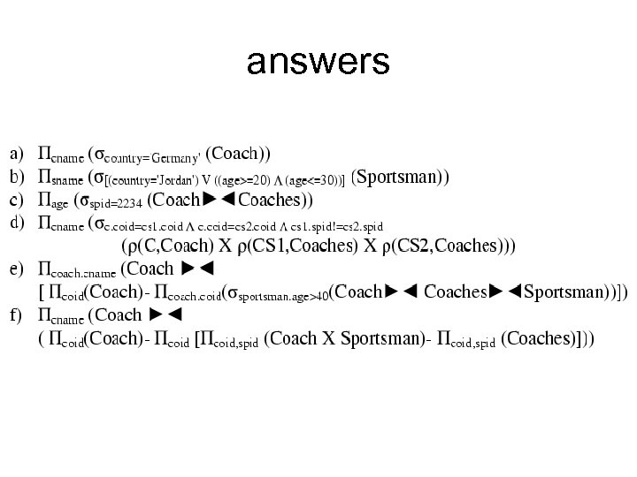 answers 