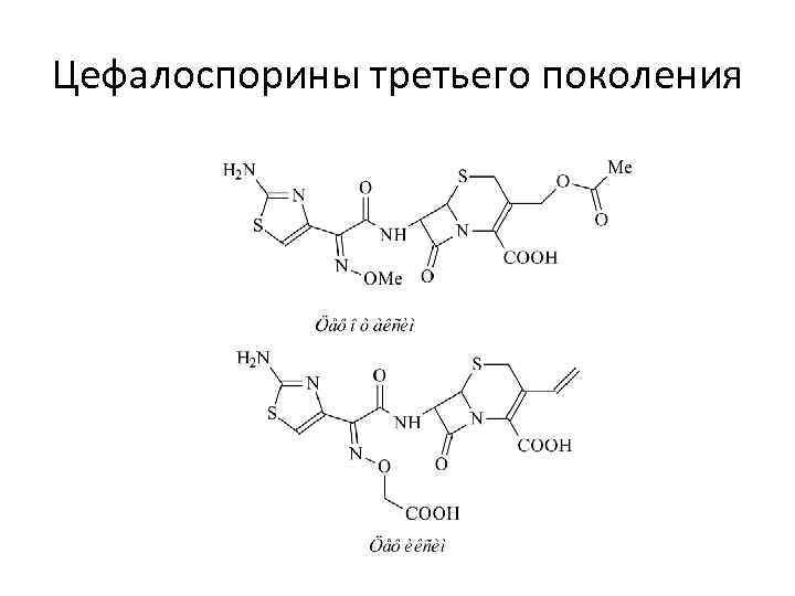 Цефалоспорины третьего поколения 