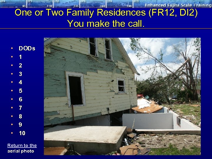 One or Two Family Residences (FR 12, DI 2) You make the call. •