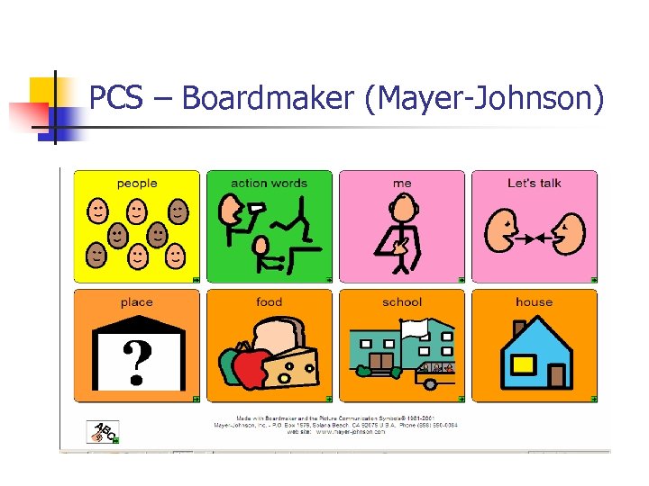 PCS – Boardmaker (Mayer-Johnson) 