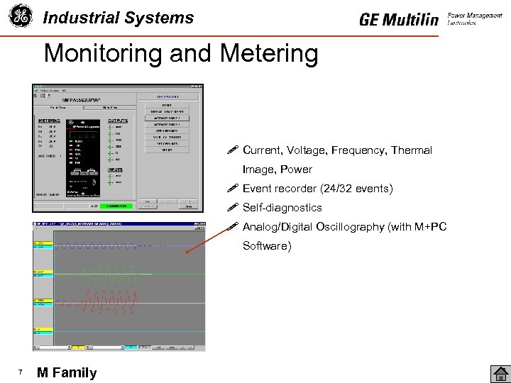 Industrial Systems Monitoring and Metering ! Current, Voltage, Frequency, Thermal Image, Power ! Event