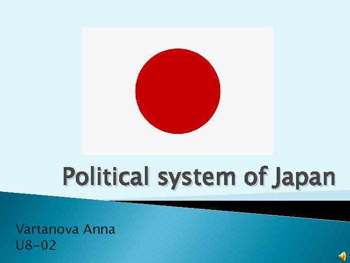 Political system of Japan Vartanova Anna U 8 -02 