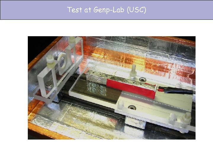 Test at Genp-Lab (USC) 