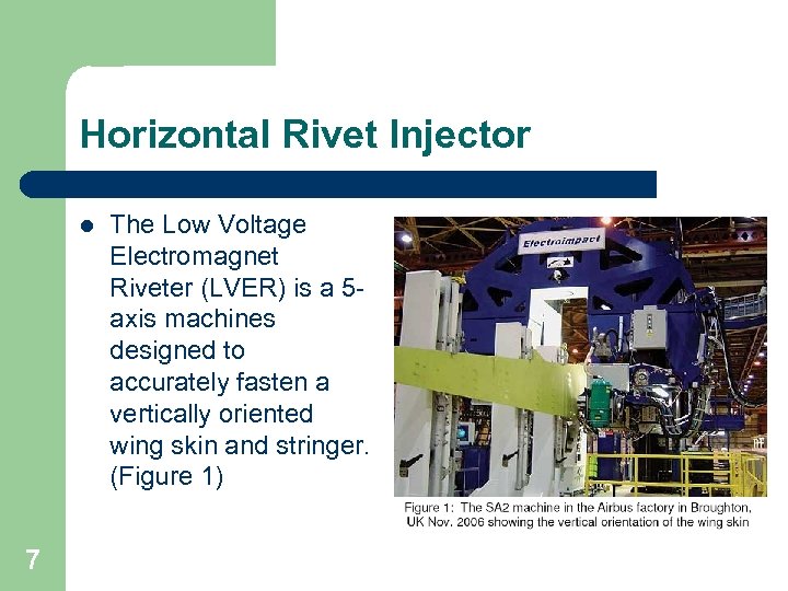 Horizontal Rivet Injector l 7 The Low Voltage Electromagnet Riveter (LVER) is a 5