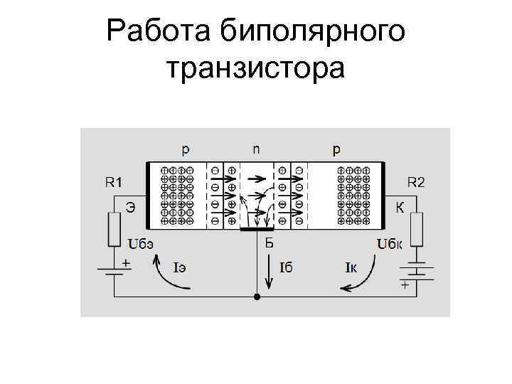 Работа биполярного транзистора 