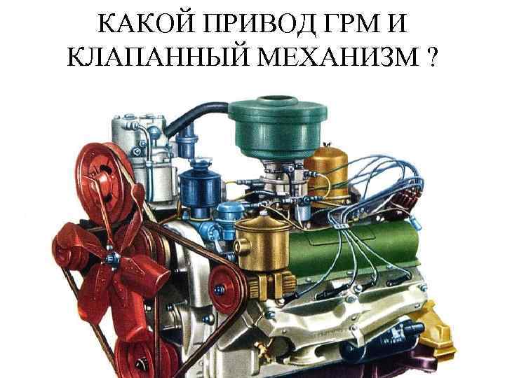 КАКОЙ ПРИВОД ГРМ И КЛАПАННЫЙ МЕХАНИЗМ ? 