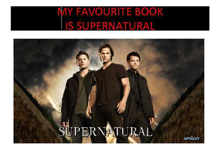 MY FAVOURITE BOOK IS SUPERNATURAL 