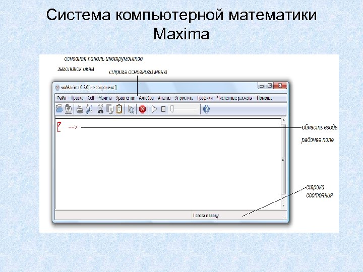 Система компьютерной математики Maxima 