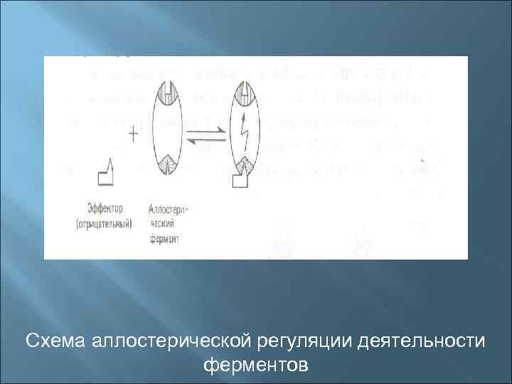 Схема аллостерической регуляции деятельности ферментов 