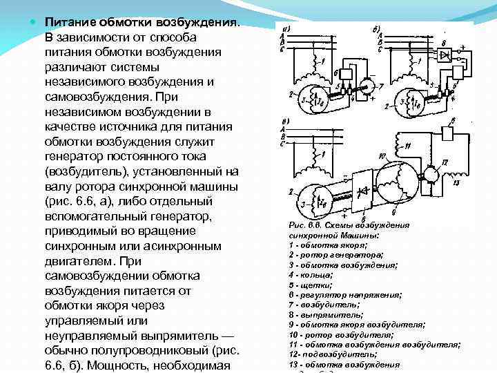 Устройство синхронных машин кратко