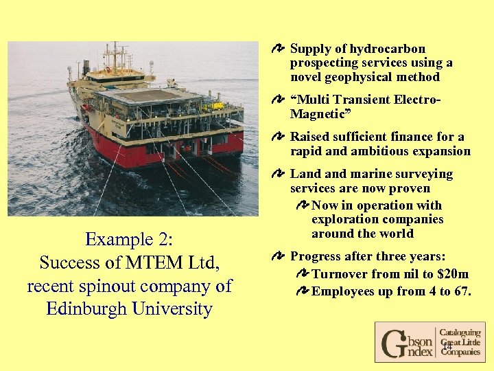 Supply of hydrocarbon prospecting services using a novel geophysical method “Multi Transient Electro. Magnetic”