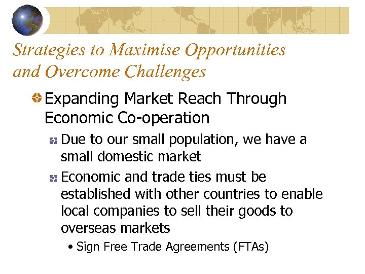 Strategies to Maximise Opportunities and Overcome Challenges Expanding Market Reach Through Economic Co-operation Due