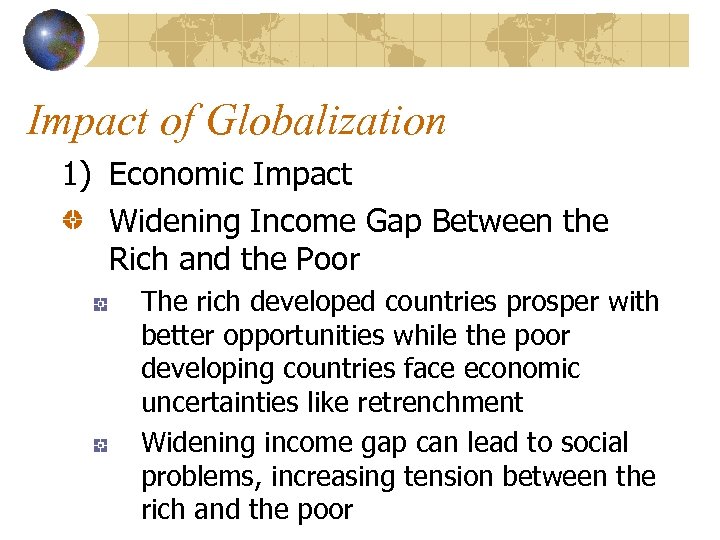 social impacts of globalization