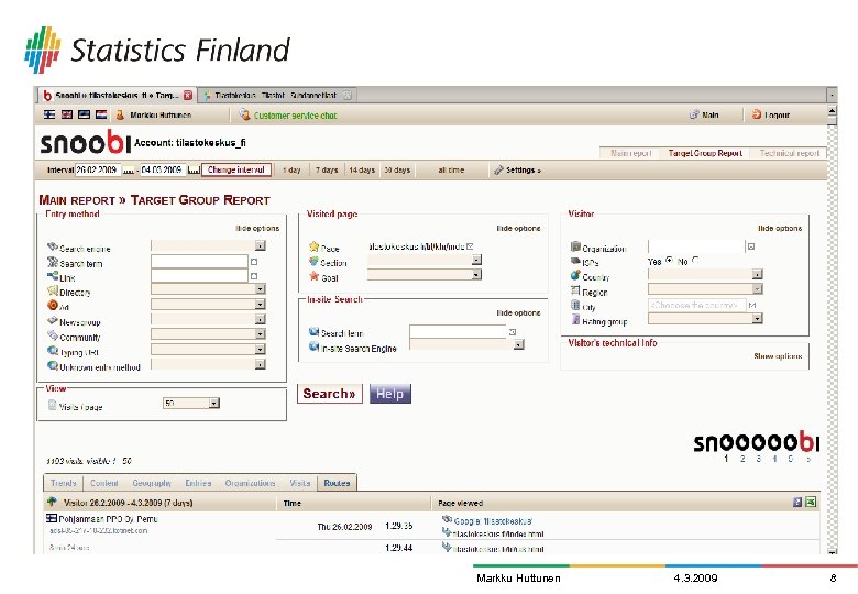Markku Huttunen 4. 3. 2009 8 