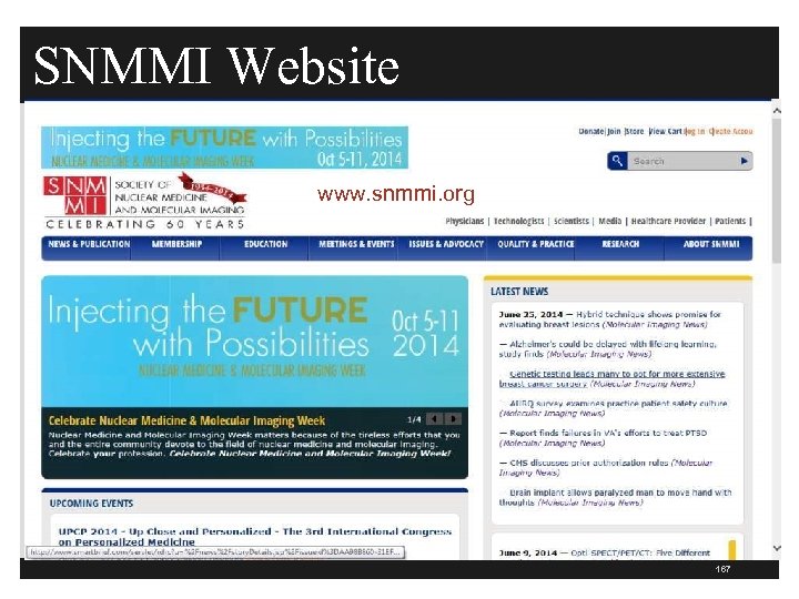 SNMMI Website www. snmmi. org/ 167 