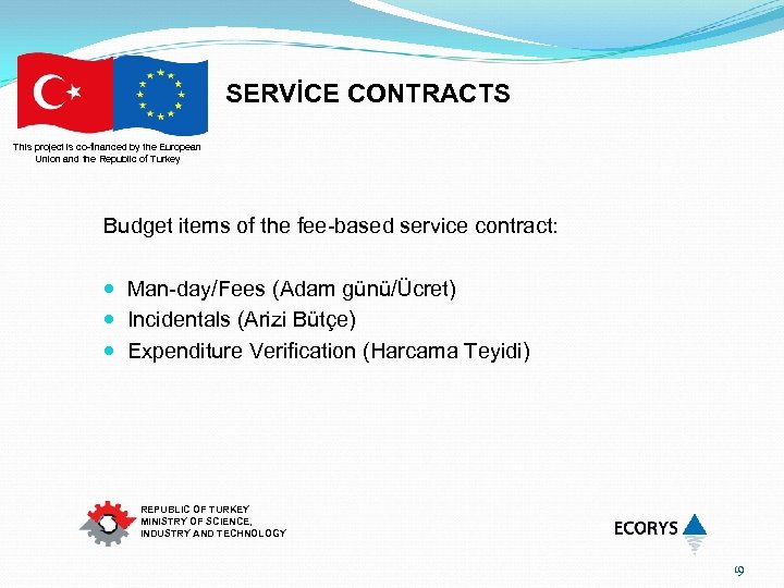 SERVİCE CONTRACTS This project is co-financed by the European Union and the Republic of