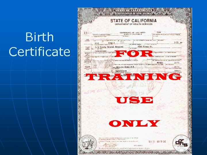 Birth Certificate 