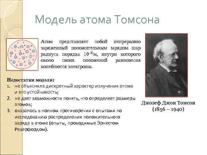 Какую модель атома предложил томсон. Модели атома Томсона Резерфорда Бора. 2. Модель атома Томсона. Планетарная модель атома Томсона. Строение атома Томсона.
