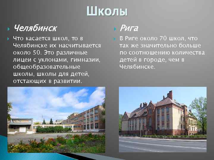 Школы Челябинск Что касается школ, то в Челябинске их насчитывается около 50. Это различные