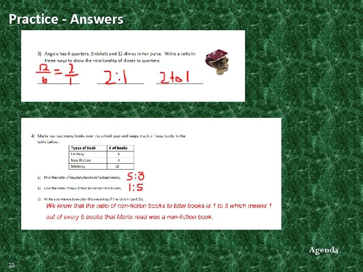 Practice - Answers Agenda 23 