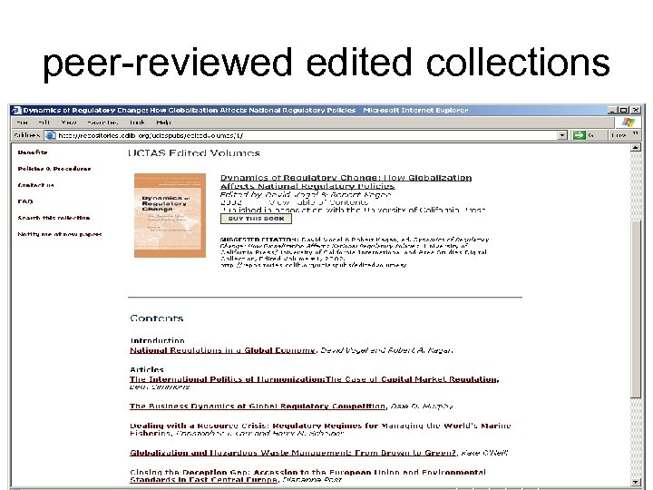 peer-reviewed edited collections 