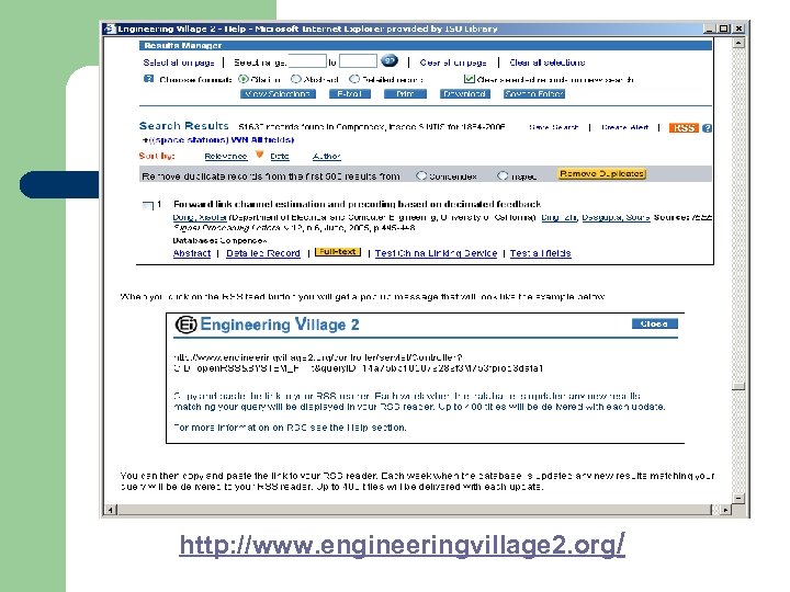 http: //www. engineeringvillage 2. org/ 