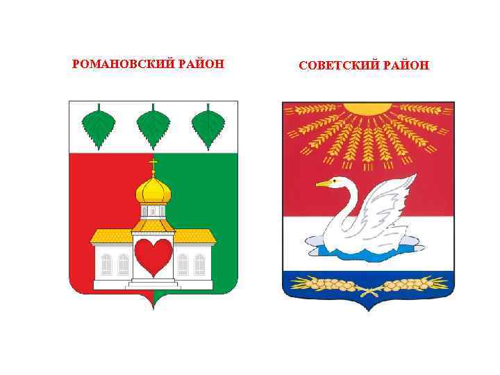 РОМАНОВСКИЙ РАЙОН СОВЕТСКИЙ РАЙОН 