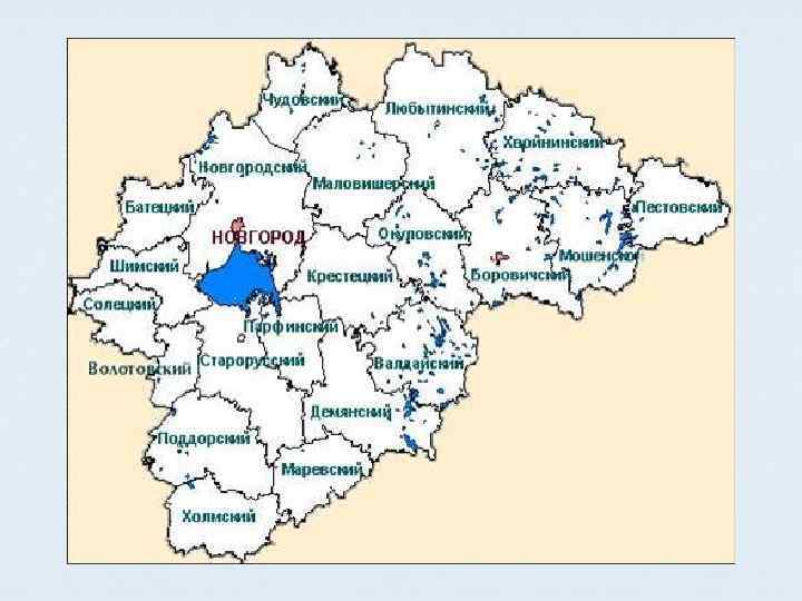 Карта новгородской области с городами и поселками