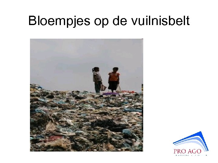 Bloempjes op de vuilnisbelt 