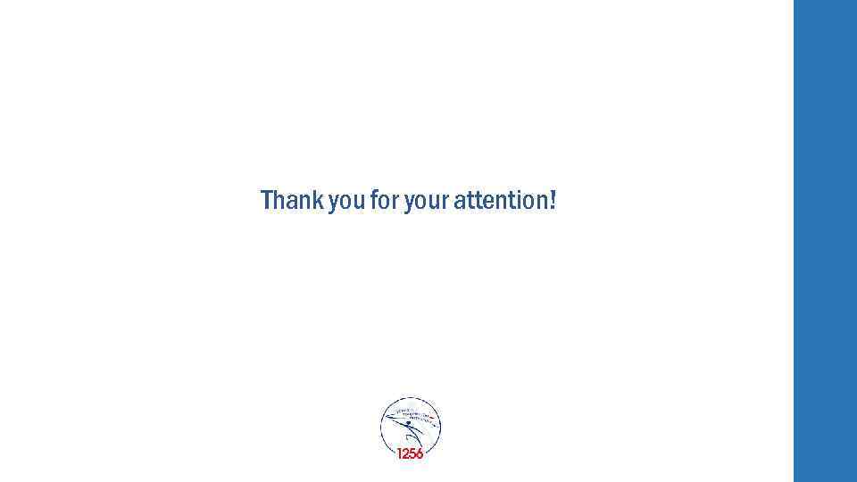 Thank you for your attention! 