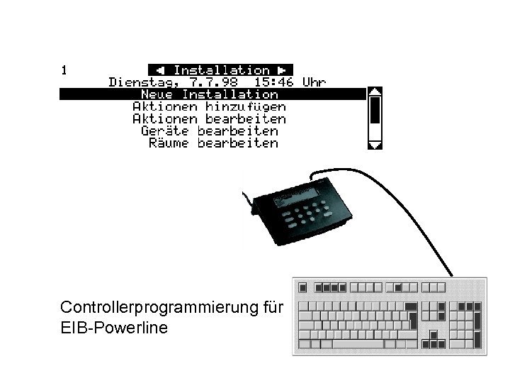 Controllerprogrammierung für EIB-Powerline 