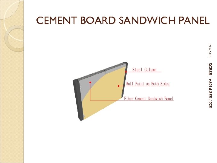 CEMENT BOARD SANDWICH PANEL 1/12/2013 SCESB +6016 833 1023 